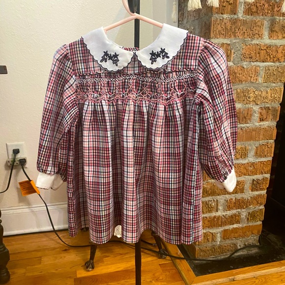 Vintage Polly Flinders Smocked Dress size 18 months